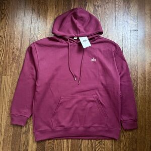 ALO Yoga Men's Deep Red Hoodie
